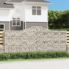 vidaXL Paniers &agrave; gabions arqu&eacute;s 7 pcs 400x30x160/180 cm Fer galvanis&eacute;