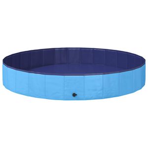vidaXL Piscine pour Chien Bleu &Oslash;200 x 30 cm PVC &eacute;pais
