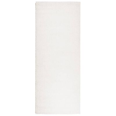 vidaXL Tapis shaggy PAMPLONA poils longs moderne crème 80x200 cm