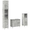 vidaXL Ensemble de meubles de salle de bain 3 pcs gris b&eacute;ton