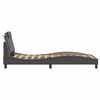 vidaXL Cadre de lit Viana sans matelas gris 100x200 cm similicuir