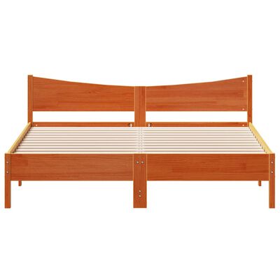 vidaXL Cadre de lit sans matelas cire marron 180x200cm bois pin massif