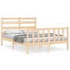 vidaXL Cadre de lit sans matelas 140x190 cm bois de pin massif