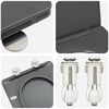 vidaXL Si&egrave;ge de toilette Anthracite 47 x 36 x 3,4 cm Duroplast