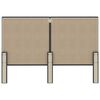 vidaXL T&ecirc;te de lit Gris fonc&eacute; Tissu 140x200 cm