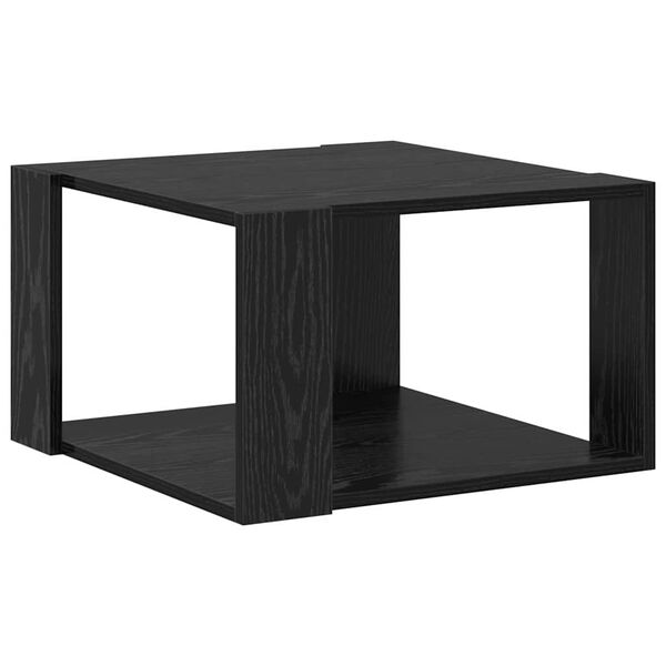 vidaXL Table basse Ch&ecirc;ne noir 51,5 x 51,5 x 30 cm Bois d'ing&eacute;nierie