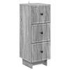 vidaXL Armoire &agrave; tiroirs Sonoma gris 33 x 34,5 x 90 cm