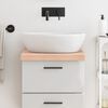 vidaXL Comptoir de salle de bain 40x60x(2-6) cm bois massif non trait&eacute;