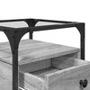 vidaXL Table de chevet sonoma gris 40x40x55 cm bois d&rsquo;ing&eacute;nierie