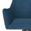 vidaXL Chaises &agrave; manger lot de 2 Bleu Velours