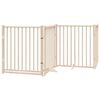 vidaXL Barri&egrave;re pour chien porte pliable 8 panneaux bois de peuplier