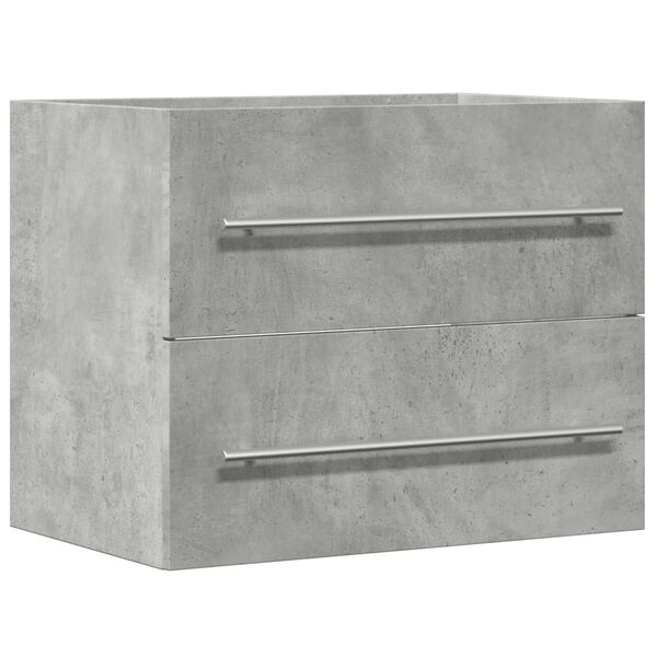 vidaXL Armoire d'&eacute;vier Gris b&eacute;ton 60x38,5x48 cm Agglom&eacute;r&eacute;