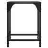 vidaXL Tables basses avec dessus en verre noir 2 pcs 30x30x40 cm acier