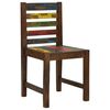 vidaXL Chaises &agrave; manger lot de 2 bois de r&eacute;cup&eacute;ration solide