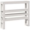 vidaXL Cadre de lit avec t&ecirc;te de lit blanc 75x190cm bois de pin massif