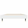 vidaXL Cadre de lit sans matelas blanc 75x190 cm bois d'ingénierie