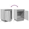 vidaXL Cabinet de chevet 2 pcs Gris 39 x 34,5 x 50 cm