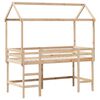 vidaXL Lit superposé avec échelle et toit sans matelas 90x190 cm