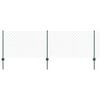 vidaXL Cl&ocirc;ture grillag&eacute;e avec poteau 10 x 0,8 m Acier recouvert de PVC