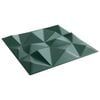 vidaXL Panneaux muraux 12 pcs Vert Diamant 50 x 50 cm Mousse XPS