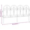 vidaXL Bordures de pelouse 17 pcs Noir 10 m PP