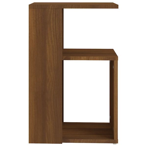 vidaXL Table d'appoint Ch&ecirc;ne marron 36x30x56 cm Bois d'ing&eacute;nierie