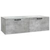 vidaXL Meuble TV mural Gris b&eacute;ton 98 x 41 x 30 cm Bois d'ing&eacute;nierie