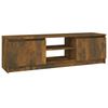 vidaXL Meuble TV Ch&ecirc;ne fum&eacute; 120x30x35,5 cm Bois d'ing&eacute;nierie