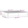 vidaXL Cadre de lit sans matelas noir 200x200 cm velours