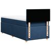 vidaXL Sommier &agrave; lattes de lit avec matelas Bleu 90x190 cm Tissu