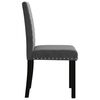 vidaXL Chaises &agrave; manger lot de 4 gris fonc&eacute; velours