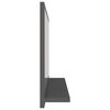 vidaXL Miroir de salle de bain Gris 60x10,5x37 cm Agglom&eacute;r&eacute;