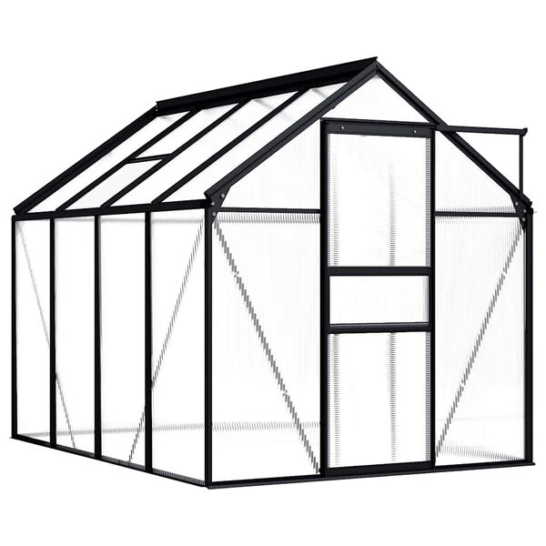 vidaXL Serre Anthracite Aluminium 4,75 m&sup2;