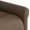 vidaXL Fauteuil inclinable &eacute;lectrique marron tissu