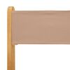 vidaXL Ensemble &agrave; manger de jardin 5 pcs taupe tissu et bois massif