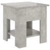 vidaXL Table basse gris b&eacute;ton 40x40x42 cm bois d'ing&eacute;nierie