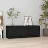 vidaXL Meuble TV Noir 102x35x36,5 cm Bois d'ing&eacute;nierie