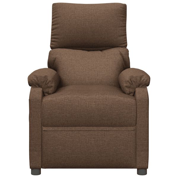 vidaXL Fauteuil Marron Tissu