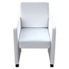 vidaXL Chaises &agrave; manger lot de 6 blanc similicuir