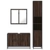 vidaXL Ensemble de meubles de salle de bain 3 pcs Chêne marron