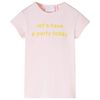 T-shirt pour enfants rose p&acirc;le 104
