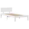 vidaXL Cadre de lit avec t&ecirc;te de lit sans matelas blanc 90x190 cm