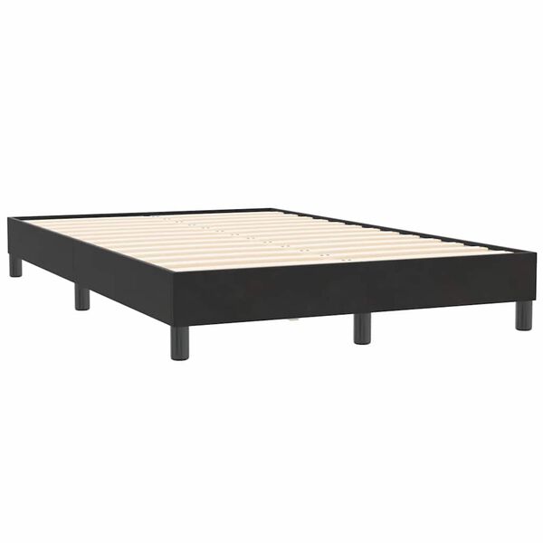 vidaXL Sommier &agrave; lattes de lit sans matelas noir 120x210 cm velours