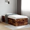 vidaXL Cadre de lit sans matelas ch&ecirc;ne fum&eacute; 90x200 cm