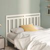 vidaXL T&ecirc;te de lit Blanc 146x4x100 cm Bois massif de pin