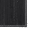 vidaXL Tapis rectangulaire noir 80x300 cm bambou