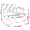 vidaXL Chaise de jardin 3 pcs Marron Bois d'Acacia Massif