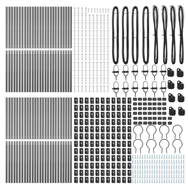 vidaXL Poteau de cl&ocirc;ture. 52 pcs Gris 3,2 x 3,2 x 190 cm