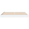 vidaXL Cadre de lit sans matelas blanc 180x200 cm bois d'ing&eacute;nierie