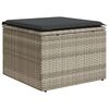 vidaXL Salon de jardin 6 pcs avec coussins gris clair r&eacute;sine tress&eacute;e